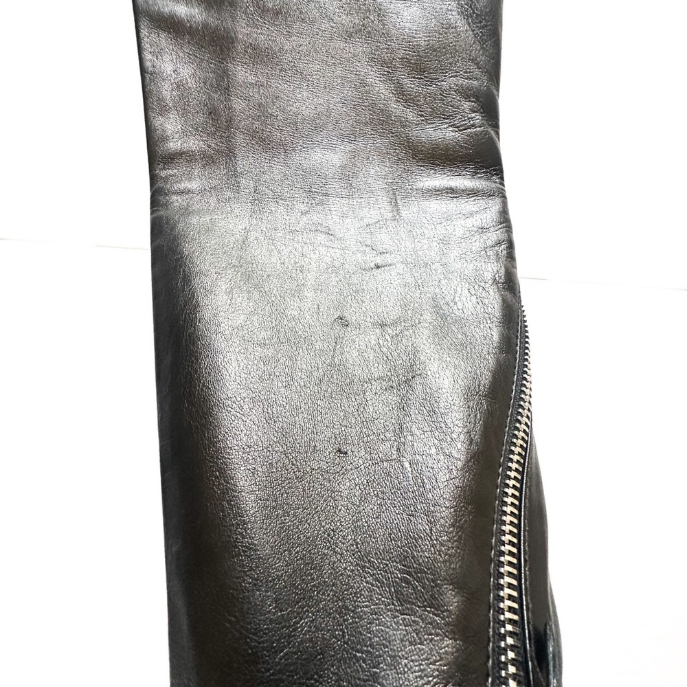 Alexander McQueen Black Leather Full Zipper Runway Trousers 2008 42/M - Picture 15 of 16